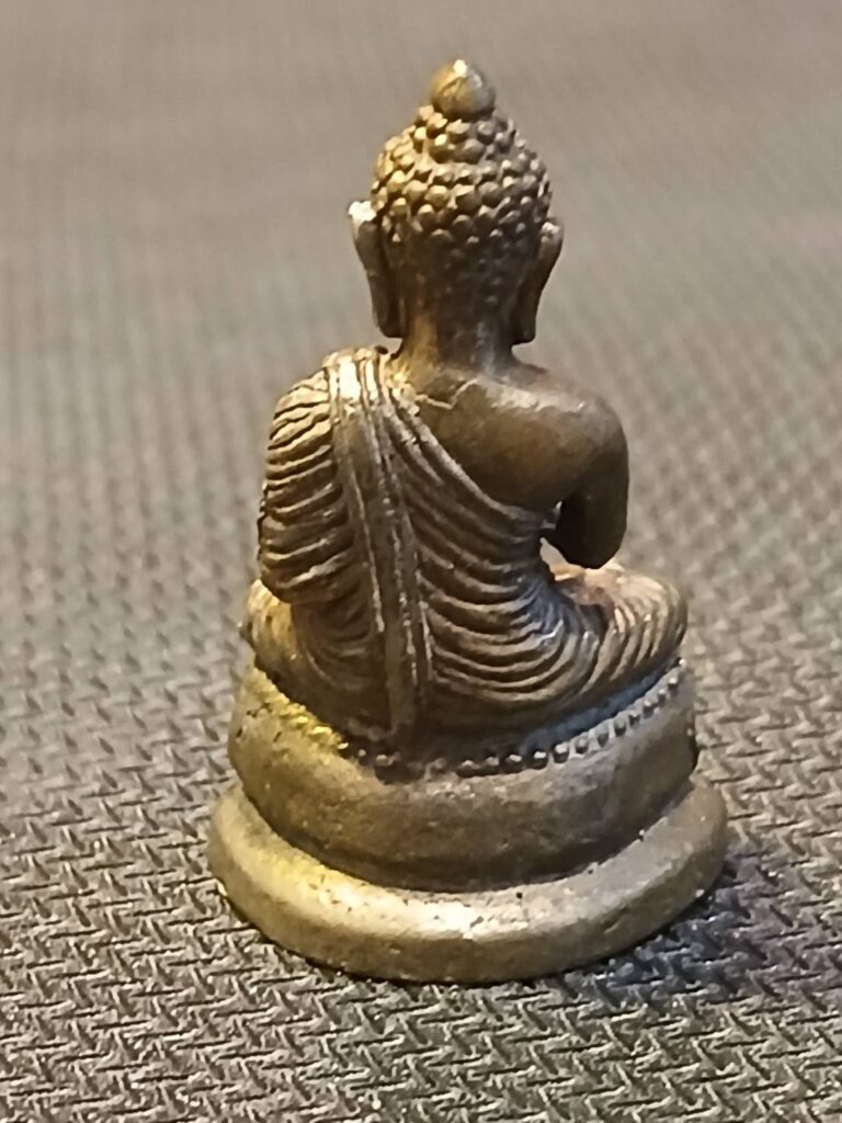 A Thai unconsecrated brass small-size Buddha statue, miniature Buddha figurine amulet - Product name: Buddha; 3 cm; color: silver or gold